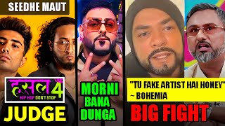 YO YO HONEY SINGH VS BOHEMIA AGAINSEEDHE MAUT IN HUSTLE 4  BADSHAH NEW DISS [upl. by Ainat]