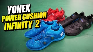 Yonex Power Cushion Infinity V2 Shoe Review [upl. by Loree]