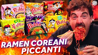 Ramen COREANI iper PICCANTI  Buldak Taste Test [upl. by Topping]