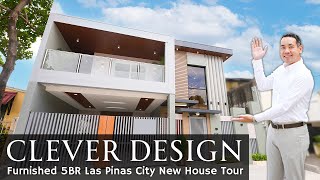 House Tour LP14 • Inside a CLEVERLYDESIGNED Furnished New Home •Las Pinas 5BR House amp Lot for Sale [upl. by Reinhard]