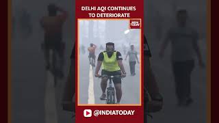 Delhi Air Quality Index Continues To Deteriorate delhipollution airpollution airqualityindex [upl. by Karna]