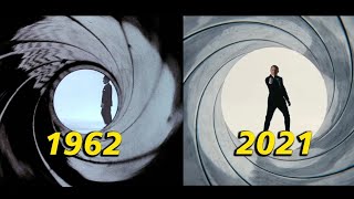 Every James Bond Gunbarrel EVOLUTION 4K All Sequences [upl. by Treat]