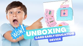 Card Early Education Device  Talking Flash Cards  Toy Unboxing [upl. by Ahsirtak93]