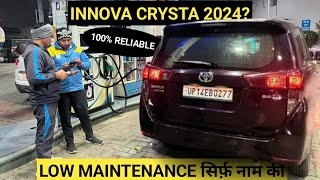 Toyota Innova crysta real life milage test in 2024  Diesel  Manual [upl. by Adnertal406]