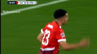 Zeki Amdouni Goal Switzerland vs Serbia 11 All Goals and Extended Highlights [upl. by Millhon]