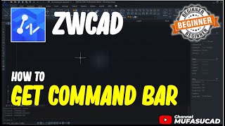 ZWCAD How To Get Command Bar [upl. by Nomannic133]