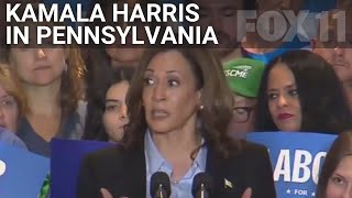 Kamala Harris opposes sale of US steel to Japanese company [upl. by Brandie688]