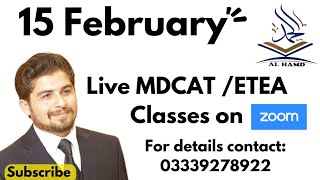 MDCAT  ETEA Repeater Live Online Classes [upl. by Ahsitram873]