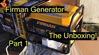 New Firman Generator P03501  3550 Watt Box opening [upl. by Aisanahta]