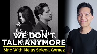 We Dont Talk Anymore Male Part Only  Karaoke  Charlie Puth ft Selena Gomez [upl. by Ric]