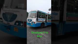 Chandigarh17 Bus stand to Hisar  700AM Daily Route from ISBT 17  Haryana Roadways  Super Fast [upl. by Goodspeed]