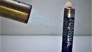 Explosion Alkaline battery TOSHIBA [upl. by Edgell608]