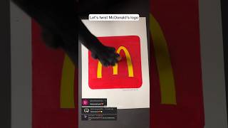 McDonalds LOGO CHANGED🤫 shorts art creative [upl. by Yditsahc666]