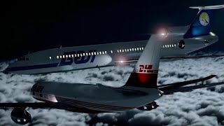 Bashkirian Airlines Flight 2937  DHL Flight 611  Collision Animation 2 [upl. by Kong304]