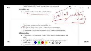 DBMS 15 Keyssuper key candidate key alternate key primary key foreign key [upl. by Irrehc551]