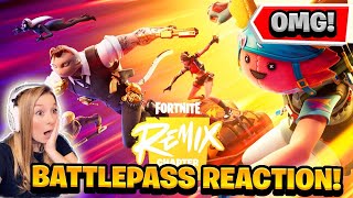 NEW Remix Chapter 2 Battle Pass Reaction [upl. by Emilia923]