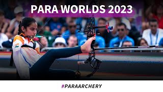 Sheetal Devi v Öznur Cüre – compound women open gold  Pilsen 2023 World Archery Para Championships [upl. by Aihsercal]