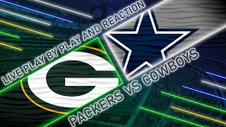 Packers vs Cowboys Live Play by Play amp Reaction [upl. by Enixam]