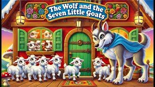 Wolf and The Seven Little Goats bedtime stories for kids  StoryHoppers [upl. by Lunna975]