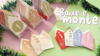 BAIXE E MONTE  CALENDARIO DO ADVENTO  CASINHA 2024  COMO FAZER [upl. by Larimore259]