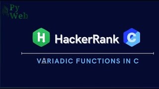 20 Variadic functions in C  C  HackerRank Solutions [upl. by Hestia]