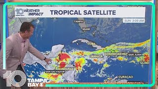 Tracking the Tropics Tropical Storm Sara continues to dissipate as it moves toward Belize coastline [upl. by Mannie514]