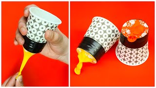 DIY Party Popper  Paper Cup Party Popper  How To Make Party Popper at Home  Balloon Hacks [upl. by Lanie197]