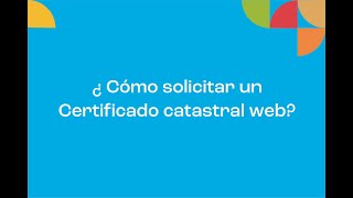 Solicitud de Certificado Catastral vía Web  Córdoba [upl. by Nnair]