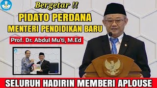 🔴Bergetar Pidato perdana Menteri Pendidikan baru  Kebijakan baru pendidikan indonesia [upl. by Kciderf607]