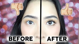 CARA BIKIN BULU MATA PANJANG TANPA BULU MATA PALSUEYELASH EXTENSION [upl. by Berkshire701]