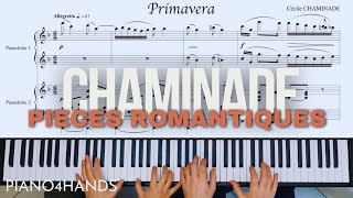 C Chaminade ☀️ Primavera ☀️ pour Piano à quatre mains [upl. by Aicelaf758]