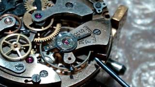 Replacing the balance wheel on a Landeron 48 movement [upl. by Sweyn145]