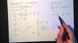 Matematikk 1T Potenser [upl. by Aimej]