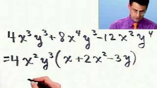 Factoring Using the Greatest Common Factor from Thinkwell College Algebra [upl. by Zilevi]