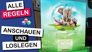 Arche Nova  Brettspiel Anleitung  Alle Regeln [upl. by Davena]