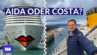 Kreuzfahrt mit AIDA oder Costa Der Vergleich [upl. by Acissehc]