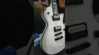 ESP LTD EC256FM Original Snow WhiteUsed conditionupgrade pickup EMG retro WhatsApp082232138165 [upl. by Ribal]