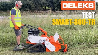 DELEKS® SMART800TR prova in campo della trinciatrice per terreni in pendenza [upl. by Darn529]