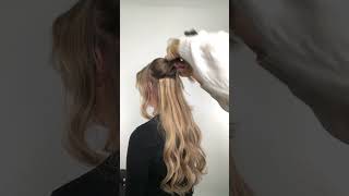 How to apply Clip In extensions on short hair using Foxy Locks❤️ [upl. by Robbert]