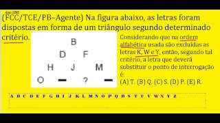 Curso de Raciocínio Lógico com Letras e Palavras Teste psicotécnico do Detran ou de concursos [upl. by Trauner]