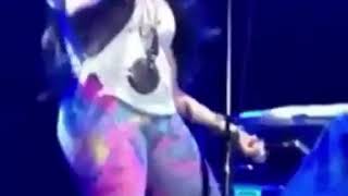 Erykah Badu performing last year and showing off her body Instagram BlancoTarantinoTV [upl. by Anev]