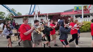 West Holmes Middle School Band Performing at Cedar Point 2024 [upl. by Siuluj968]