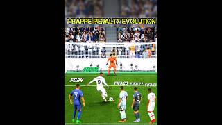 Evolution Of Mbappe  Penalty Kicks From FIFA 21 To FC 25 mbappe penaltykick shorts [upl. by Oeramed]