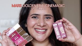 MARS Golden Era Cinemagic lip gloss review amp swatches DrSmileup [upl. by Malsi]