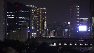 Tokyo Night Scenery from train [upl. by Dijam]