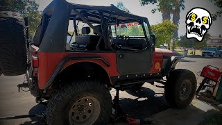 Old School Jeep Build Part 15  4quot Rear Stretch [upl. by Jareen]