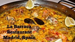 La Barraca Restaurat Madrid  Traditional Spanish Food  Review [upl. by Tito838]