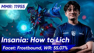 LIQUID INSANIA LICH FROSTBOUND 737d  Dota 2 Pro Gameplay [upl. by Maharg325]