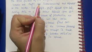 CVP analysis  cost accounting bcommcomexplained notes in Hindi [upl. by Bradly546]