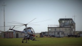 N7505B 1985 Schweizer 300C Blackpool airport TakeOff [upl. by Vilberg]